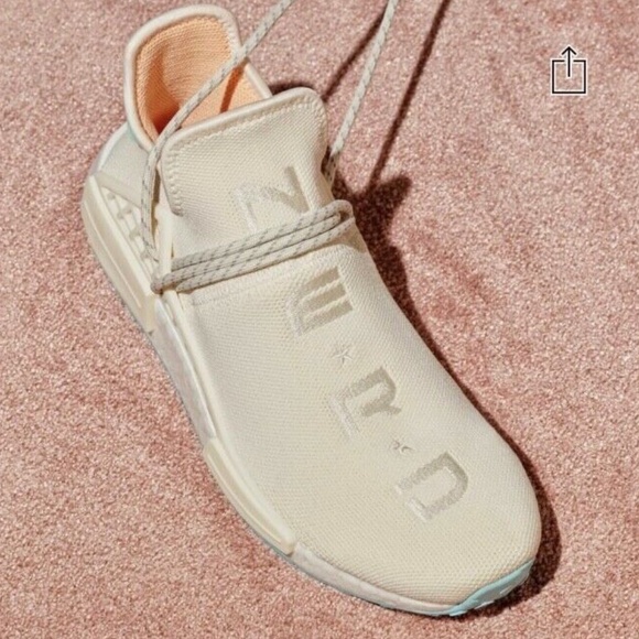 Adidas NMD HU Pharrell Nerd Chalk White Size 12